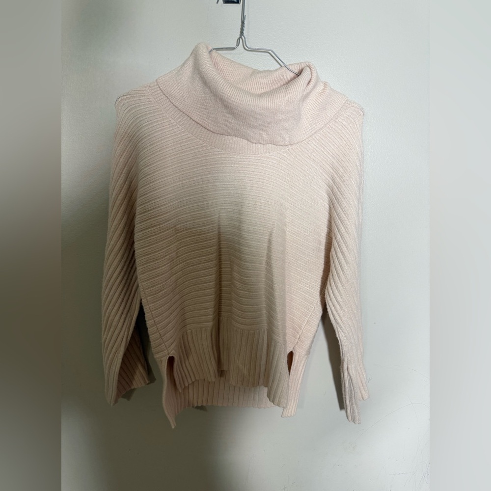 Moth by Anthropologie Pale Pink Turtleneck Sweater Women's Size Sm